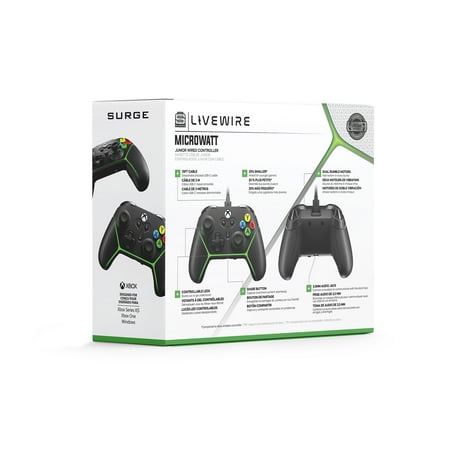 Surge Gaming - Surge Livewire Microwatt Junior Controller - Black