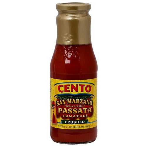 Cento San Marzano Passata Crushed Tomatoes, 24 oz (Pack of 6) Walmart