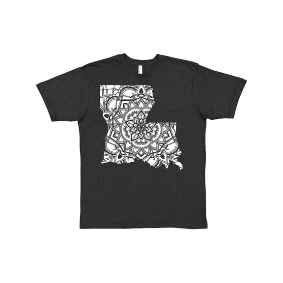 Inktastic Louisiana Silhouette Mandala T-Shirt