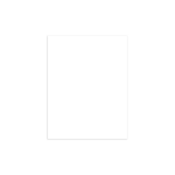 PA Paper Accents Smooth Cardstock 8.5" x 11" White, 100lb colored cardstock paper for card making, scrapbooking, printing, quilling and crafts, 25 piece pack