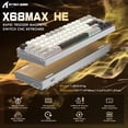 thumbnail image 2 of ATTACK SHARK X68MAX HE Rapid Trigger CNC Aluminum Keyboard Magnetic Switch with C01Ultra RGB Coiled Cable, 2 of 10