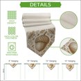 thumbnail image 5 of Brown Thanksgiving Table Runner Linen Burlap Table Runner 90 Inches Long Farmhouse Fall Cones Leaves Berry Dresser Scarves for Kitchen Island Coffee Dining Room Party Holiday Decoration 13"x90", 5 of 8