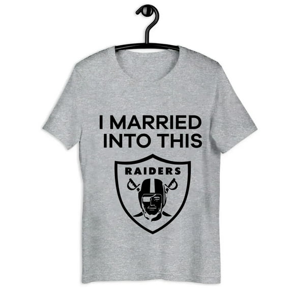 I Married Into This Raiders T-Shirt Made in the USA Size S to 5XL