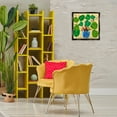 thumbnail image 2 of Stupell Industries Potted Plant & Birds Perched Animals Painting Black Floater Framed Canvas Art Print Wall Art, 18 x 18, 2 of 9