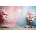 thumbnail image 3 of Photography Background Balloon Clouds Glitter Stars Girls Birthday Party Cake Samsh Decor Backdrop Photo Studio, 3 of 8