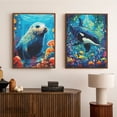 thumbnail image 5 of Mosaflare Seals and Orcas Diamond Art Painting Kits,2-Pack Art Craft Kits,Full Round Drill,Home Wall and Relaxing 12"×16", 5 of 7