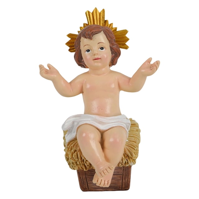 Figura del Niño Jesús Figura del Niño Jesús Muñeca Resina Coleccionable Pintada a Mano Cristo M