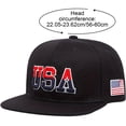 thumbnail image 2 of USA Embroidered Baseball Cap Unisex Hip Hop Hats Vintage Adjustable Snapback Hat Trucker Cap Sun Hat for Men Women, 2 of 7