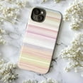 thumbnail image 5 of Pastel Watercolor Stripe Phone Case, Soft Rainbow Gradient iPhone Cover, Minimalist Artistic Protective Case for iPhone 16 15 14 13 12 11 Pro Plus Max Mini, 5 of 6