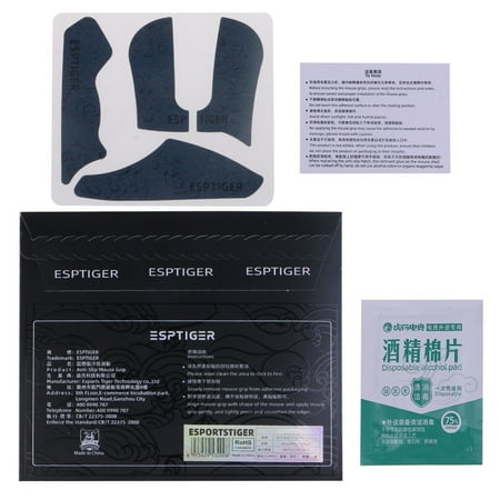 

Ziizwfa Esports Tiger Mouse Skin Grips Skates Handmade Non Slip Side Sticker Sweat Resistant for EC1-A/EC2-A Divina Gaming Mice