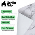 thumbnail image 3 of GORILLA GRIP Shelf Liner for Kitchen Cabinets Non Adhesive Drawer Liners DripGuard 12x120 Inch Marble, 3 of 10