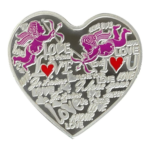 moneda conmemorativa,Regalos de San Valentín con monedas conmemorativas de amor,Aniversario de de la boda de las monedas del amor,Colección de monedas de metal Amantes