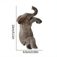 thumbnail image 2 of Elegant Elephant Garden Statue Resin Ornament for Outdoor Bonsai Potted, 2 of 7