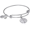 thumbnail image 2 of Halos & Glories, Cross Shiny Silver Bangle Bracelet, 2 of 4