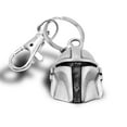 thumbnail image 4 of Star Wars, THE MANDALORIAN HELMET KEYCHAIN Lucasfilms Official Disney Key Ring, 4 of 7