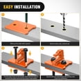 thumbnail image 5 of Nilight 2PCS Tractor Bucket Grab Hook 3/8'' Heavy Duty Drop Forged Steel Bolt On Zinc-Coated Cast Tow Max 15000 LBS Orange, 5 of 9