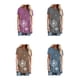 thumbnail image 3 of Sonducket Mujer Impreso Cuello Manga Corta Túnica Camisa Prendas para la parte del cuerpo Púrpura L, 3 of 5