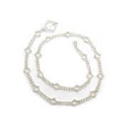 Silver Crystal Waist Belt Jewelry Gift For Women