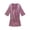 Pink, variant on Mens Satin Bathrobe Lightweight Comfort V Neck 3/4 Length Sleeve Open Front Wrap Short Robes Loungewear Nightwear Pj with Adjustable Waist Belt
