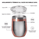thumbnail image 4 of Vaso Termico Acero Inoxidable Malubero 2 Piezas Rosa Gold 12 Oz, 4 of 5