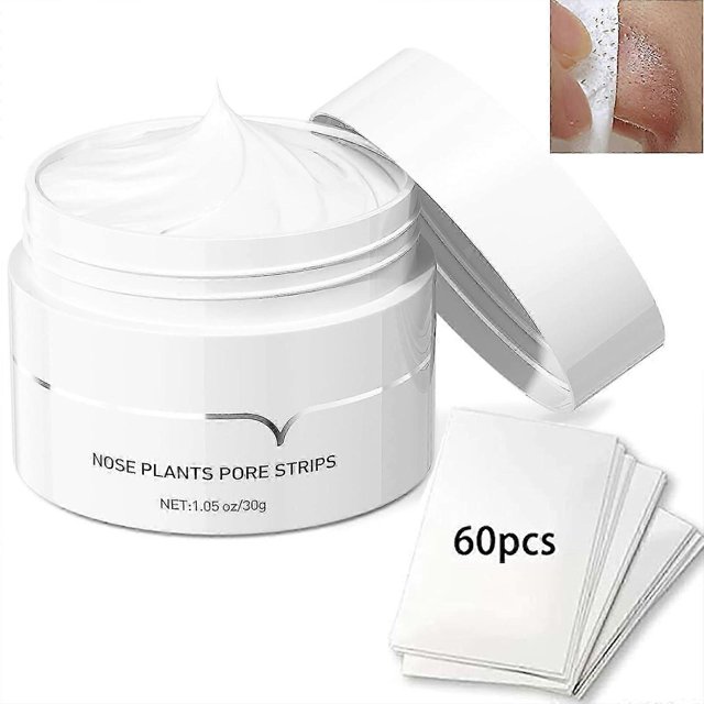 Blackhead Remover, Blackhead Mask with 60 pcs Nose Pore Strips, Blackhead Remover Peel Off Mask, Pore Cleanser Purifying Face Mask