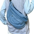 thumbnail image 1 of Riñonera para mujer bolso de hombro para viajar hacer senderismo acampar regalo Azul claro, 1 of 8