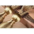 thumbnail image 2 of Handmade Curtain Rope Tie High Quality Large Gold Tennis Ball European Hanging Curtain Ball Curtain Tie Rope Tie Single Ball Tassel Ball Rope / 2 Piece Set (Light Gold), 2 of 5