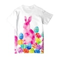 thumbnail image 6 of Taybagh Shirts for Girls Happy Easter Graphic Print Girls Short Sleeve Spring T-Shirt Funny Tee Cotton, 6 of 6