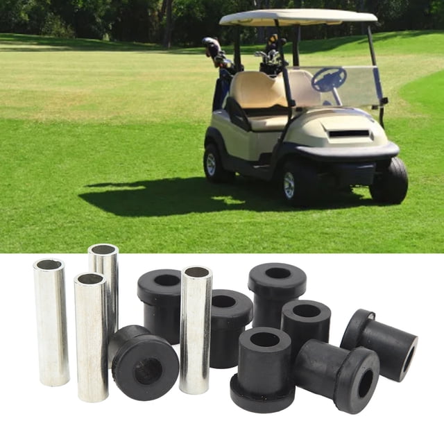 Rear Spring Bushing Set, Reliable Leaf Spring Bushing Sleeves Set Anti Crack Stable Rugged for TXT Medalist Cart Gas Electric