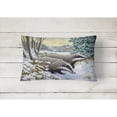 thumbnail image 2 of Carolines Treasures ASA2183PW1216 Winter Badgers Fabric Decorative Pillow 12H x16W multicolor, 2 of 3