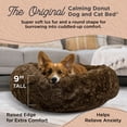 thumbnail image 2 of Best Friends by Sheri The Original Calming Donut Dog Bed – Washable Plush Pet Bed for Medium Breeds up to 45 lbs, Lux Faux Fur, Dark Brown, Medium (30" x 30"), 2 of 8