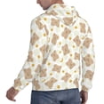 thumbnail image 3 of KLL Kawaii Bear Print Mens Hoodie Long Sleeve Casual Pullover Hooded Sweatshirt Fashion Drawstring Hoodies with Pocket-3X-Large, 3 of 6