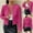 Hot Pink, variant on AOOCHASLIY Women Fall Tops Clearance Fashion Women Open Front Sequin Jacket Long Sleeve Short Blazer Casual Coat Tops