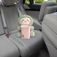 thumbnail image 4 of Soft Plush Box/ Cartoon Tissue Cover Trash Bin Multifunctional Garbage Can/ Car Accessories/ Tissue Holder Car Armrest Storage Box Dinosaur, 4 of 7