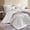Frost White, variant on 7 Pieces Queen Size Sage Green Ruffle Shabby Chic Farmhouse Bedding Set, Fluffy All-Season Complete Bed Kit with Sheets and Matching Pillow Covers