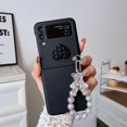 thumbnail image 1 of Cute Case for Samsung Galaxy Z Flip 5 with Strap, Fashion Case for Galaxy Z Flip 5 5G Protective Girls Case with Chain Hard PC Case, 1 of 4