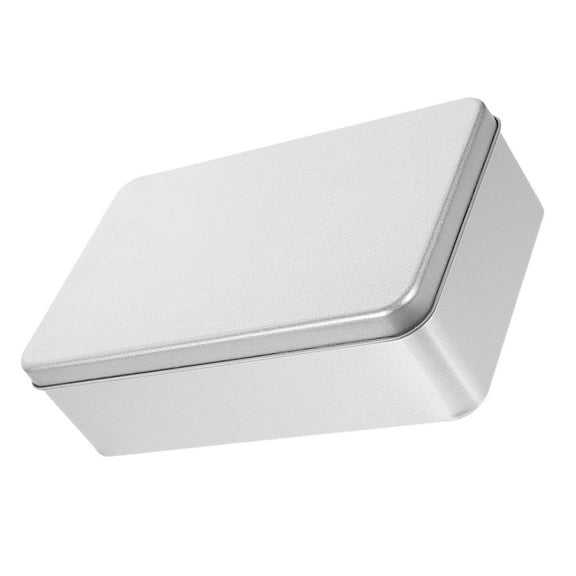 Masteelf Tin Box Metal Box Cookie Tin With Lids Rectangular Tinplate Can Storage Container For Crafts Jewelry Cookies Pencils Biscuit Cards Small Items Chocolate