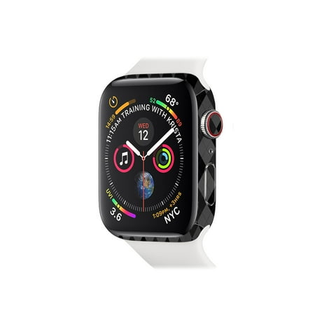 Series Argyle - Skin for Apple Watch Series 4 40mm - Black Argyle | Protective, Durable, and Unique Vinyl Decal wrap cover | Easy To Apply, Remove, and Change Styles