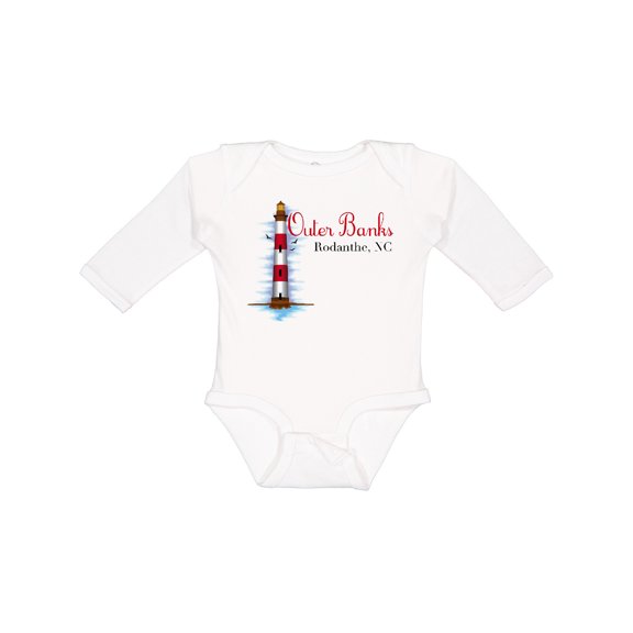 Inktastic Outer Banks Rodanthe NC Boys or Girls Long Sleeve Baby Bodysuit