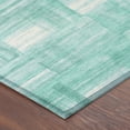 thumbnail image 3 of Addison Rugs Chantille Indoor/Outdoor Transitional Stripes Teal Machine Washable Rectangle Rug, 5' x 7'6", 3 of 8