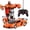 Orange car, variant on Rc Cars and Trucks Remote Control Cars 2In1 Transformation Robots Toy Deformation Toys RC Sports Car Vehicle Model Electric Car Orange car
