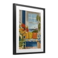 thumbnail image 2 of Stupell Industries Bohemian Distant Lighthouse Window View Black Framed Print Under Glass, 17 x 21, by Lisa R Dumm, 2 of 8