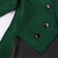 thumbnail image 5 of FASHOFT Men's Steampunk Victorian Halloween Tailcoat Jacket Gothic Vintage Uniform Cosplay Outfit Theme Party Stage Performance Dress Up Halloween L, 5 of 5