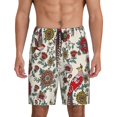 thumbnail image 1 of Fotbe Dark Enchanted Flowers And Birds Pantalones Cortos de Pijama para Hombre, Ropa de Dormir, Pantalones de Pijama Cortos para Hombre-Large, 1 of 6