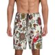 thumbnail image 1 of Balery Dark Enchanted Flowers And Birds Pantalones cortos de pijama de punto de algodón para hombre con cinturilla y bolsillos-3X-Large, 1 of 6