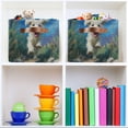 thumbnail image 6 of 1-Pack Square Closet Organizers with Handles Open Basket Bins The Dog Is Running Storage Basket for Home Office, 6 of 7