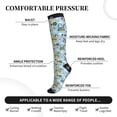 thumbnail image 3 of Lsque Building Truck Pattern Sport Compression Socks for Men & Women 15-20 mmHg Knee High Nurse Pregnant Running Medical and Travel Athletic, 3 of 6