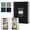 Black, variant on ICQOVD Photo Album with Writing Space 300/200 Capacity PVC-Free Linen Cover 8.86x12.8x1.77in/8.86x8.66x1.77in