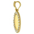 thumbnail image 3 of 10k Yellow Gold Mens Cubic Zirconia Medallion Fashion Charm Pendant for Men, 3 of 4