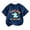 AB252 Navy, variant on Bainana Short Sleeve T Shirts For Boys Number Two Print Loose Tops Big Kids Summer Tees